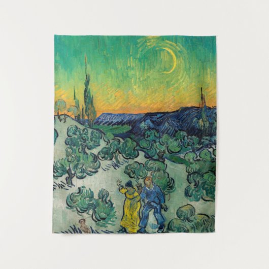 Vincent van Gogh - Moonlit Landschap met Paars Wandkleed (Voorkant)