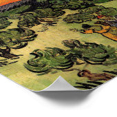 Vincent Van Gogh Moonlit Landschap Poster (Hoek)