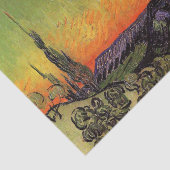 Vincent Van Gogh Moonlit Landschap Tissuepapier (Detail)