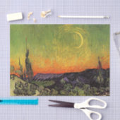 Vincent Van Gogh Moonlit Landschap Tissuepapier (Craft)