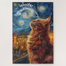 Vincent van Gogh Motivatie kattenpuzzel