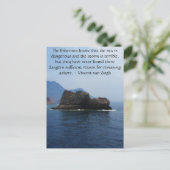 Vincent van Gogh motivatie quote Briefkaart (Staand voorkant)