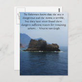 Vincent van Gogh motivatie quote Briefkaart (Voorkant / Achterkant)