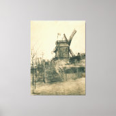 Vincent van Gogh - Moulin de la Galette Canvas Afdruk (Voorkant)