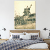 Vincent van Gogh - Moulin de la Galette Canvas Afdruk (Insitu (Slaapkamer))