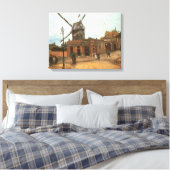 Vincent van Gogh - Moulin de la Galette, Molen Canvas Afdruk (Insitu (Slaapkamer))