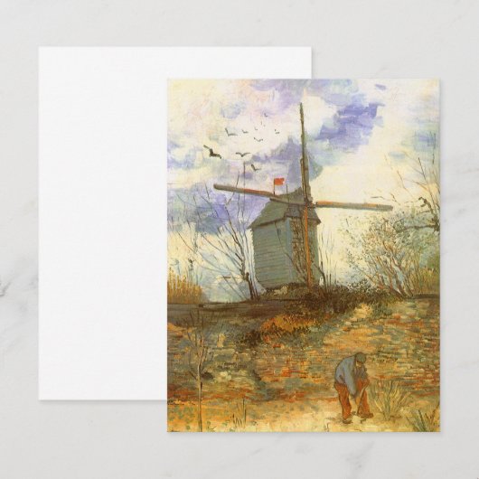 Vincent van Gogh - Moulin de la Galette, Windmolen (Voorkant / Achterkant)