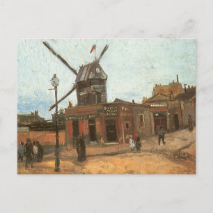 Vincent van Gogh - Moulin de la Galette, Windmolen Briefkaart