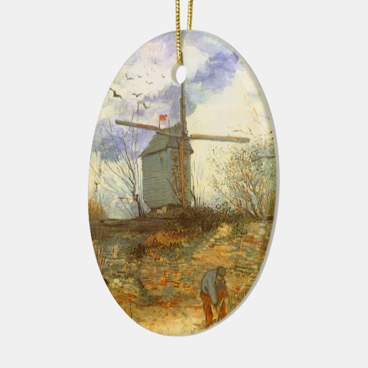 Vincent van Gogh - Moulin de la Galette, Windmolen Keramisch Ornament (Links)