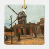 Vincent van Gogh - Moulin de la Galette, Windmolen Keramisch Ornament (Achterkant)