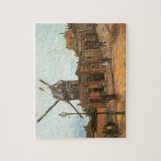Vincent van Gogh - Moulin de la Galette, Windmolen Legpuzzel (Verticaal)