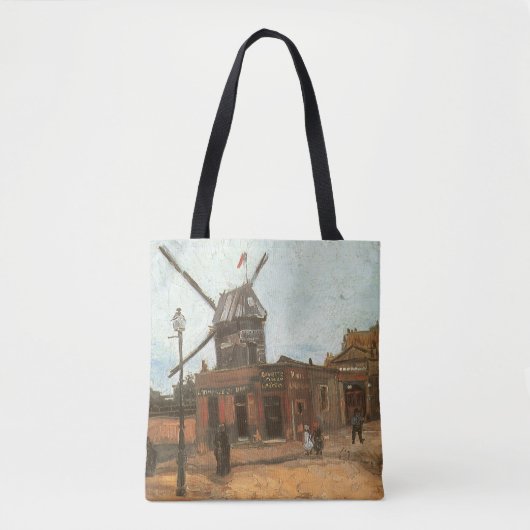 Vincent van Gogh - Moulin de la Galette, Windmolen Tote Bag (Voorkant)
