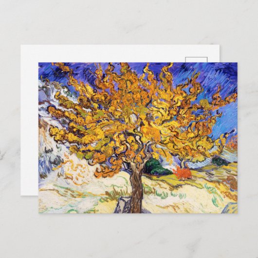 Vincent Van Gogh Mulberry Tree Fine Art Briefkaart (Voorkant / Achterkant)
