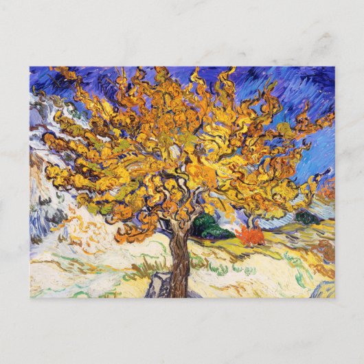 Vincent Van Gogh Mulberry Tree Fine Art Briefkaart (Voorkant)