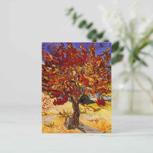 Vincent Van Gogh Mulberry Tree Fine Art Painting Briefkaart (Staand voorkant)