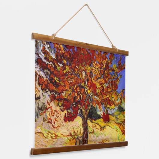 Vincent Van Gogh Mulberry Tree Fine Art Painting Hangend Wandkleed (Gebogen)