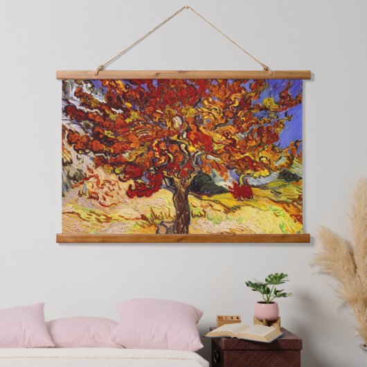 Vincent Van Gogh Mulberry Tree Fine Art Painting Hangend Wandkleed (Slaapkamer)