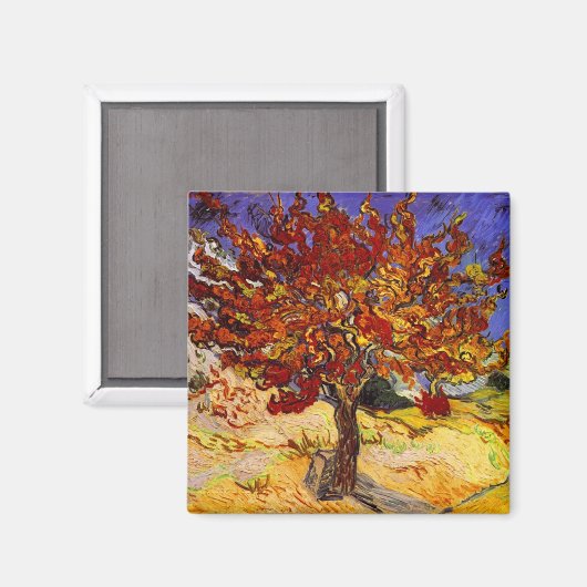 Vincent Van Gogh Mulberry Tree Fine Art Painting Magneet (Voorkant / Achterkant)