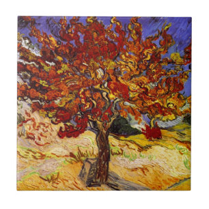 Vincent Van Gogh Mulberry Tree Fine Art Painting Tegeltje