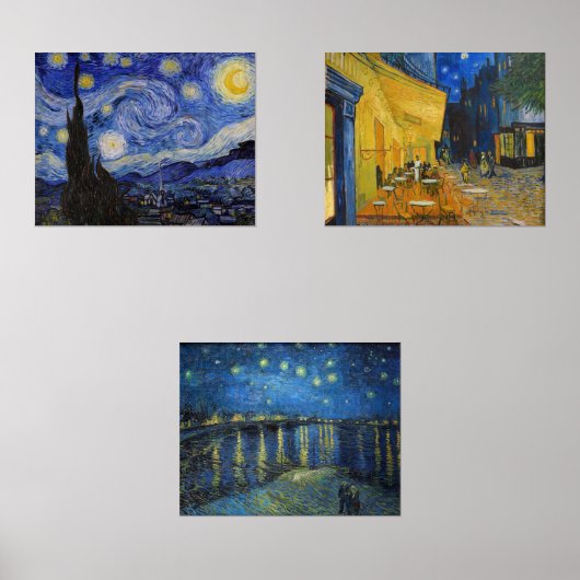 Vincent Van Gogh - Nacht proefstukken selecteren Muurkunst Sets (Voorkant)