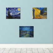 Vincent Van Gogh - Nacht proefstukken selecteren Muurkunst Sets (Houten vloer)