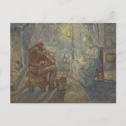 Vincent van Gogh - Night (na Millet) Briefkaart (Voorkant)