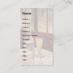 Vincent Van Gogh - Nog steeds leven met Absinthe Visitekaartje