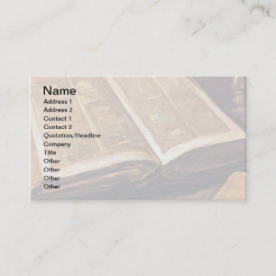 Vincent van Gogh - nog steeds leven met bijbel Visitekaartje