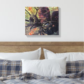Vincent Van Gogh - nog steeds leven met vogelneste Canvas Afdruk (Insitu (Slaapkamer))