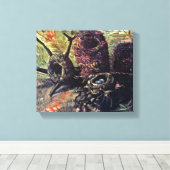 Vincent Van Gogh - nog steeds leven met vogelneste Canvas Afdruk (Insitu (Houten vloer))