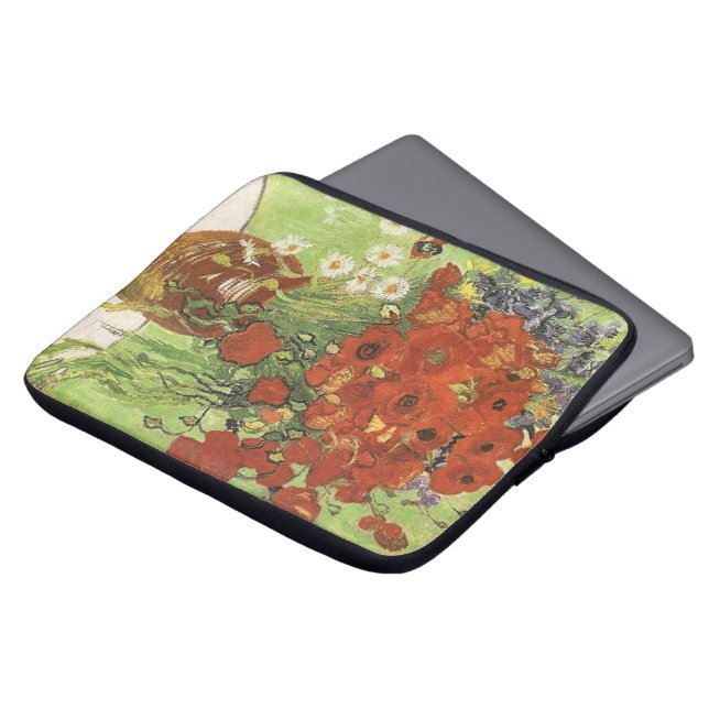 Vincent van Gogh, nog steeds leven - Rode poppies. Laptop Sleeve (Voorkant top)