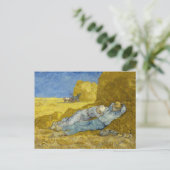Vincent Van Gogh - Noon, rest van het werk / Siest Briefkaart (Staand voorkant)