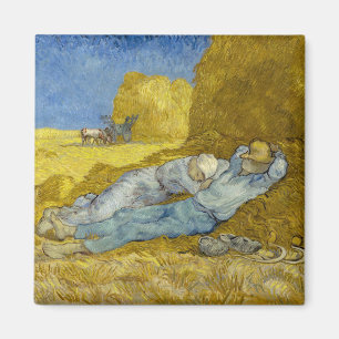Vincent Van Gogh - Noon, rest van het werk / Siest Magneet