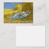Vincent Van Gogh - Noon, rest van het werk / Siest Notitiekaartje (Voorkant / Achterkant)