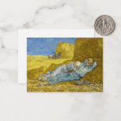 Vincent Van Gogh - Noon, rest van het werk / Siest Notitiekaartje (Voorkant / Achterkant in situ)