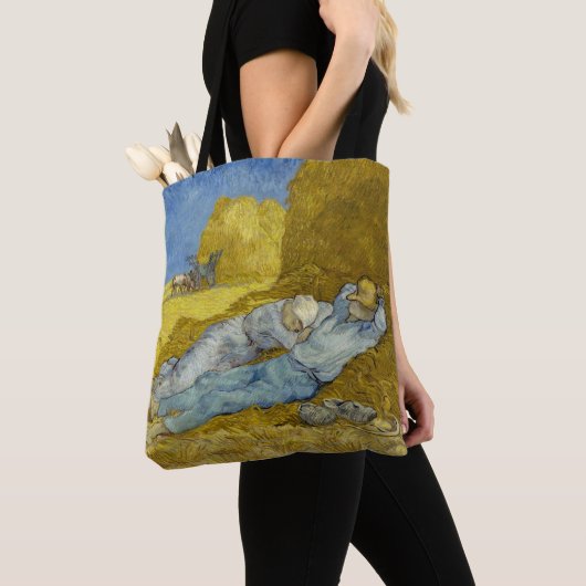 Vincent Van Gogh - Noon, rest van het werk / Siest Tote Bag (Dichtbij)