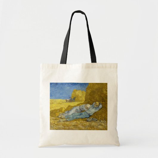 Vincent Van Gogh - Noon, rest van het werk / Siest Tote Bag (Voorkant)