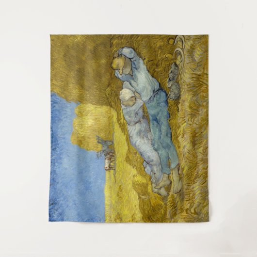Vincent Van Gogh - Noon, rest van het werk / Siest Wandkleed (Voorkant)