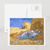 Vincent van Gogh | Noon, The Siesta, after Millet Briefkaart (Voorkant / Achterkant)