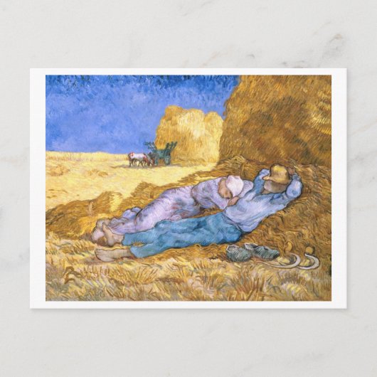 Vincent van Gogh | Noon, The Siesta, after Millet Briefkaart (Voorkant)