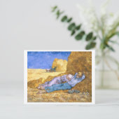 Vincent van Gogh | Noon, The Siesta, after Millet Briefkaart (Staand voorkant)