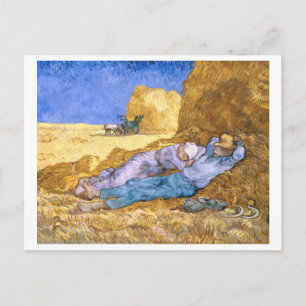 Vincent van Gogh   Noon, The Siesta, after Millet Briefkaart