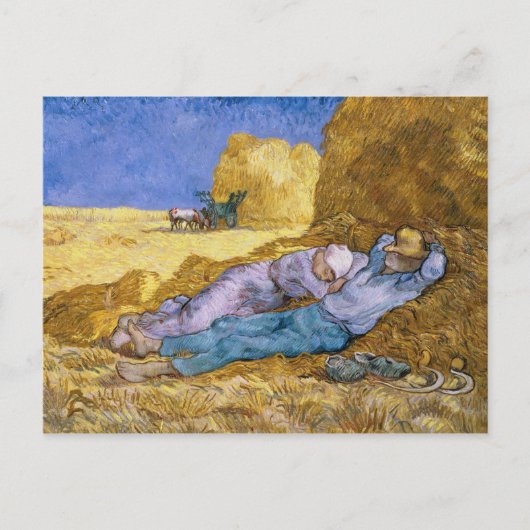 Vincent van Gogh | Noon, The Siesta, after Millet Briefkaart (Voorkant)
