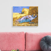 Vincent van Gogh | Noon, The Siesta, after Millet Canvas Afdruk (Insitu (Woonkamer))