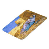 Vincent van Gogh | Noon, The Siesta, after Millet Magneet (Linkerzijde)