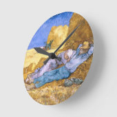 Vincent van Gogh | Noon, The Siesta, after Millet Ronde Klok (Hoek)