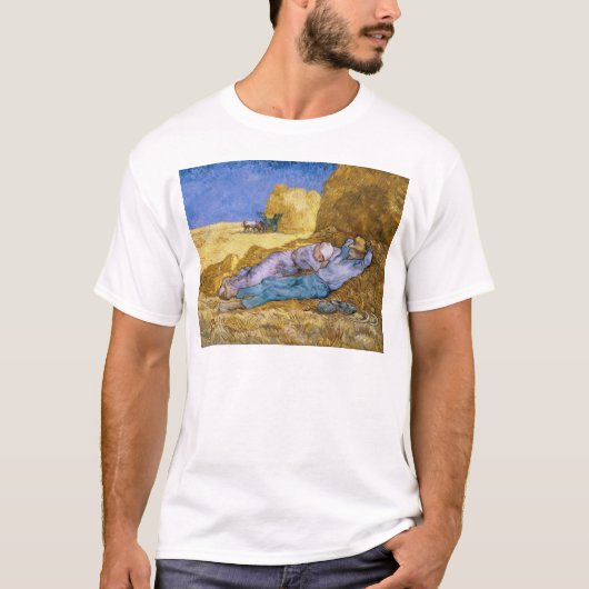 Vincent van Gogh | Noon, The Siesta, after Millet T-shirt (Voorkant)