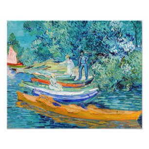 Vincent van Gogh - Oever van de Oise bij Auvers Foto Afdruk
