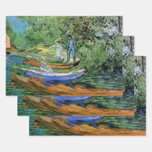 Vincent van Gogh - Oever van de Oise bij Auvers Inpakpapier Vel