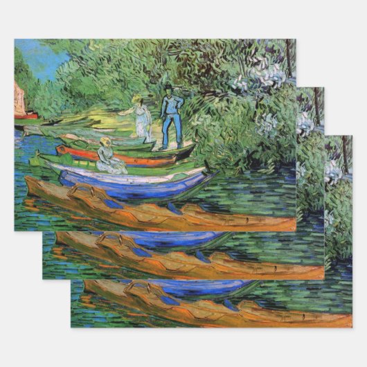 Vincent van Gogh - Oever van de Oise bij Auvers Inpakpapier Vel (Set)